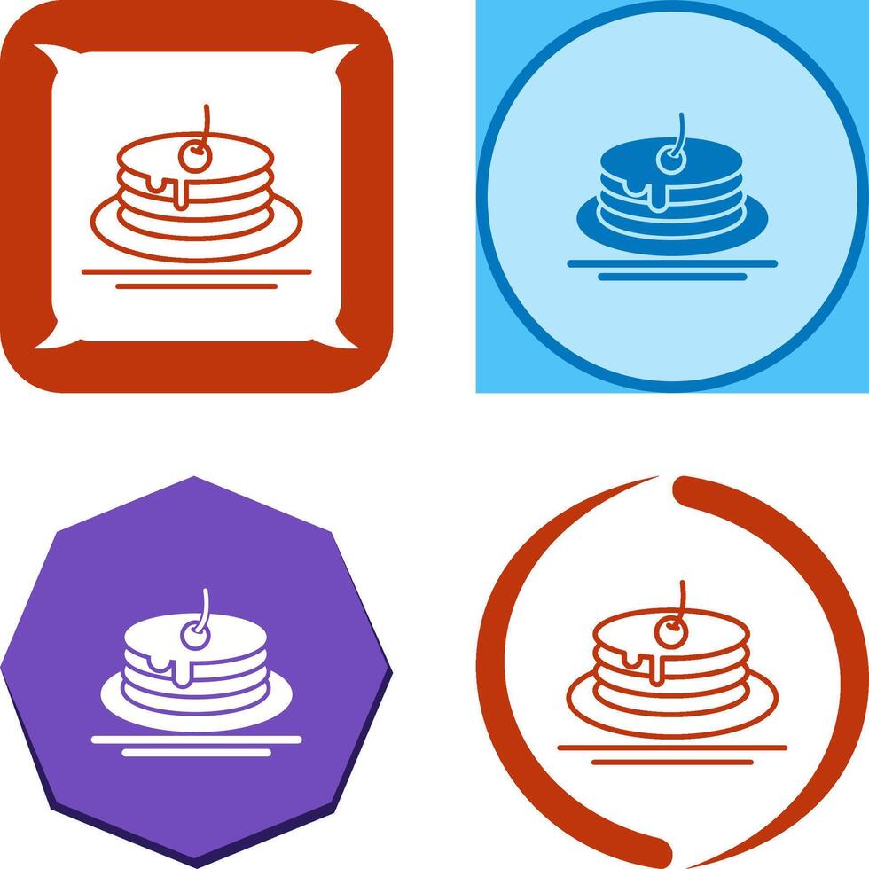 Pancake Icon Design vector