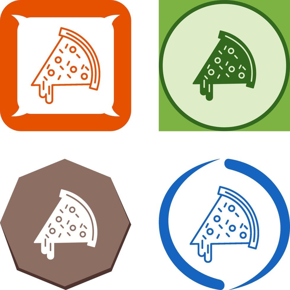 Pizza Slice Icon Design vector