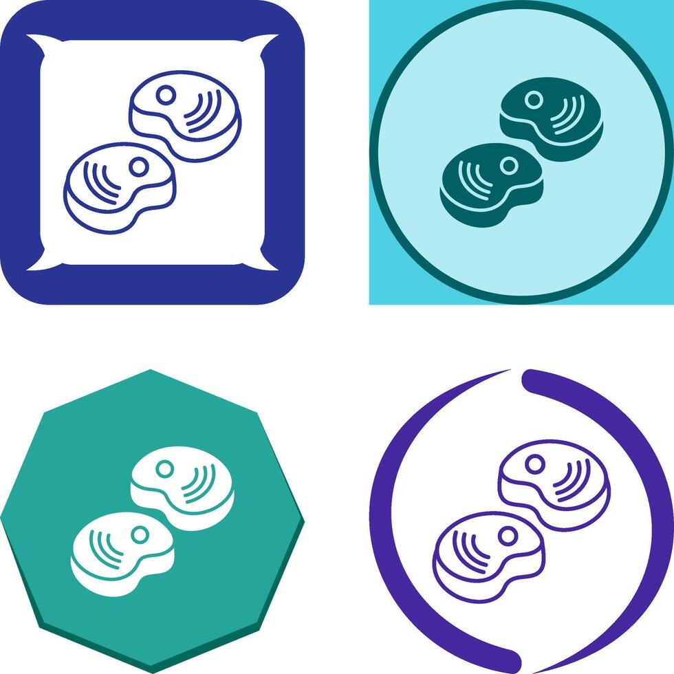 Steak Icon Design vector