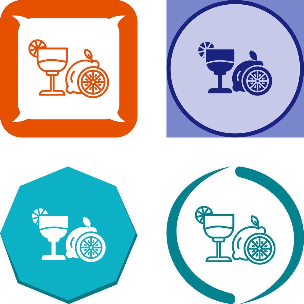 Lime Juice Icon Design vector