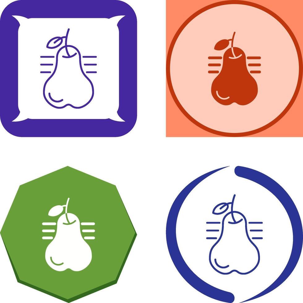 Pear Icon Design vector