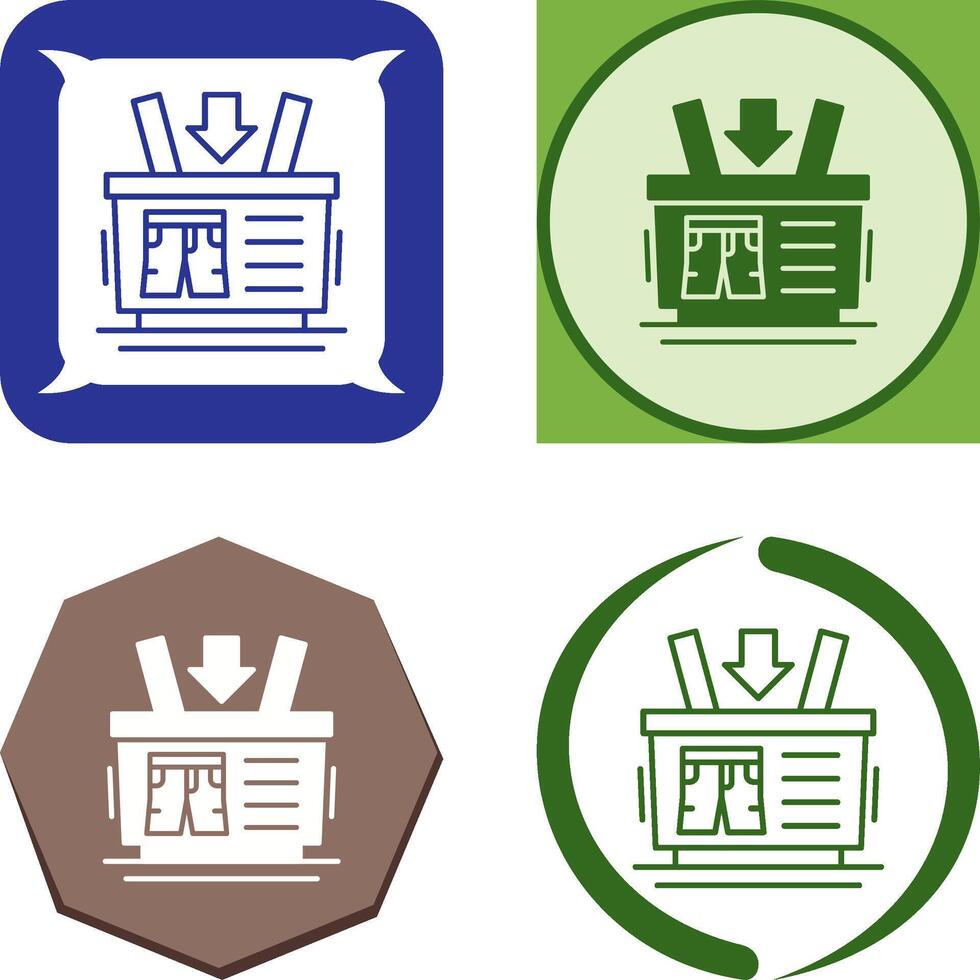 Shopping Basket Icon Design vector