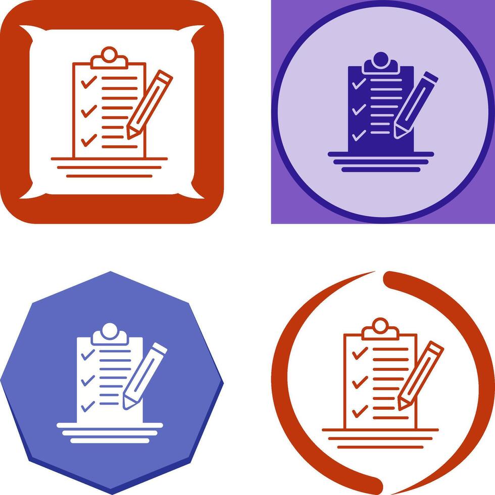Check List Icon Design vector