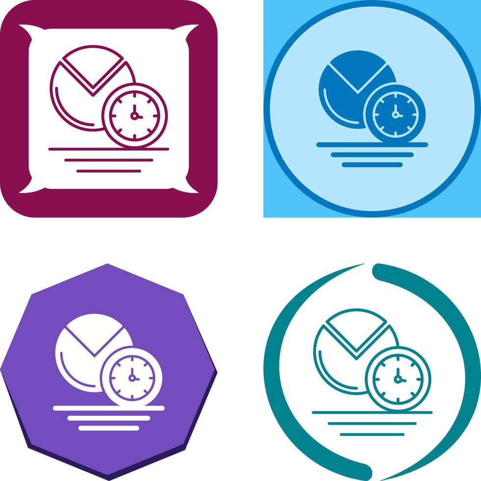 Pie Chart Icon Design vector