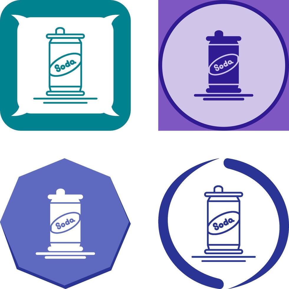 Soda Can Icon Design vector