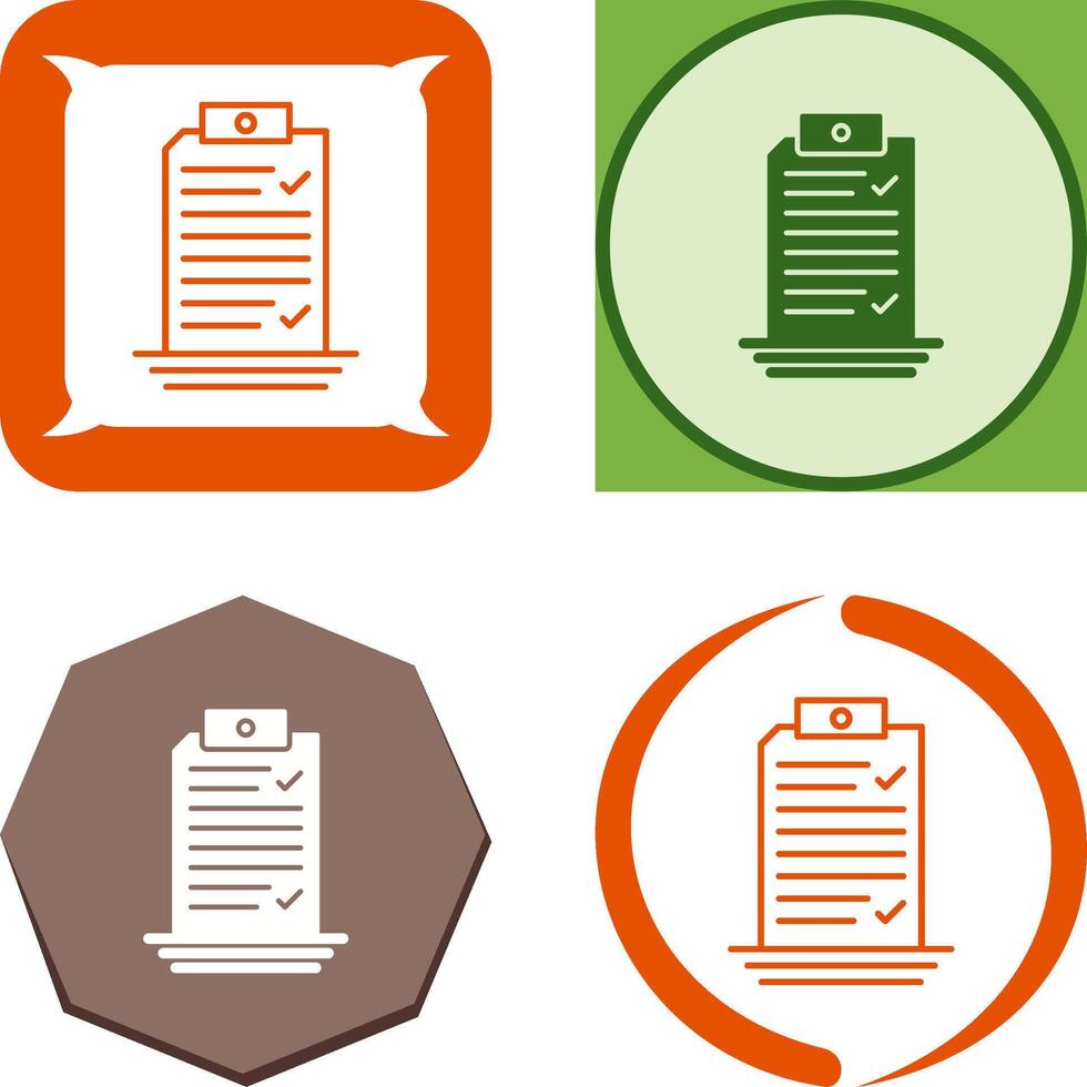 Check List Icon Design vector