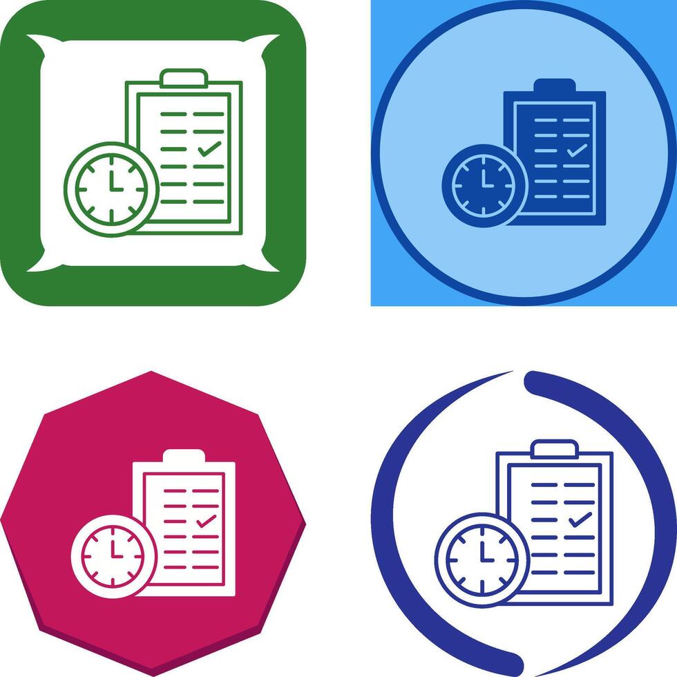 Time Planing Icon Design vector