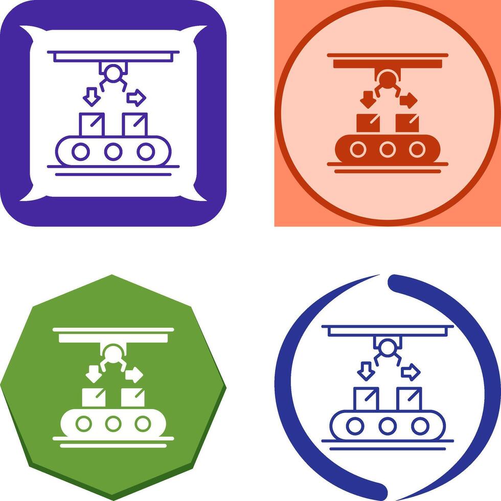 Coneyor Icon Design vector