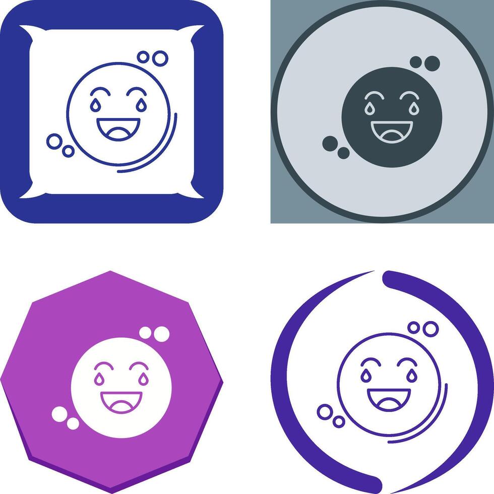 Loughing Icon Design vector