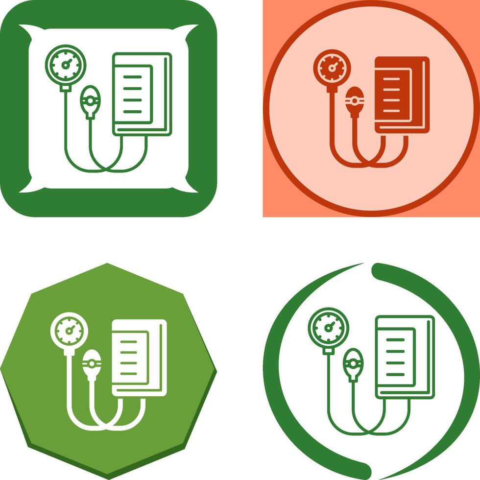 Blood Pressure Gauge Icon Design vector