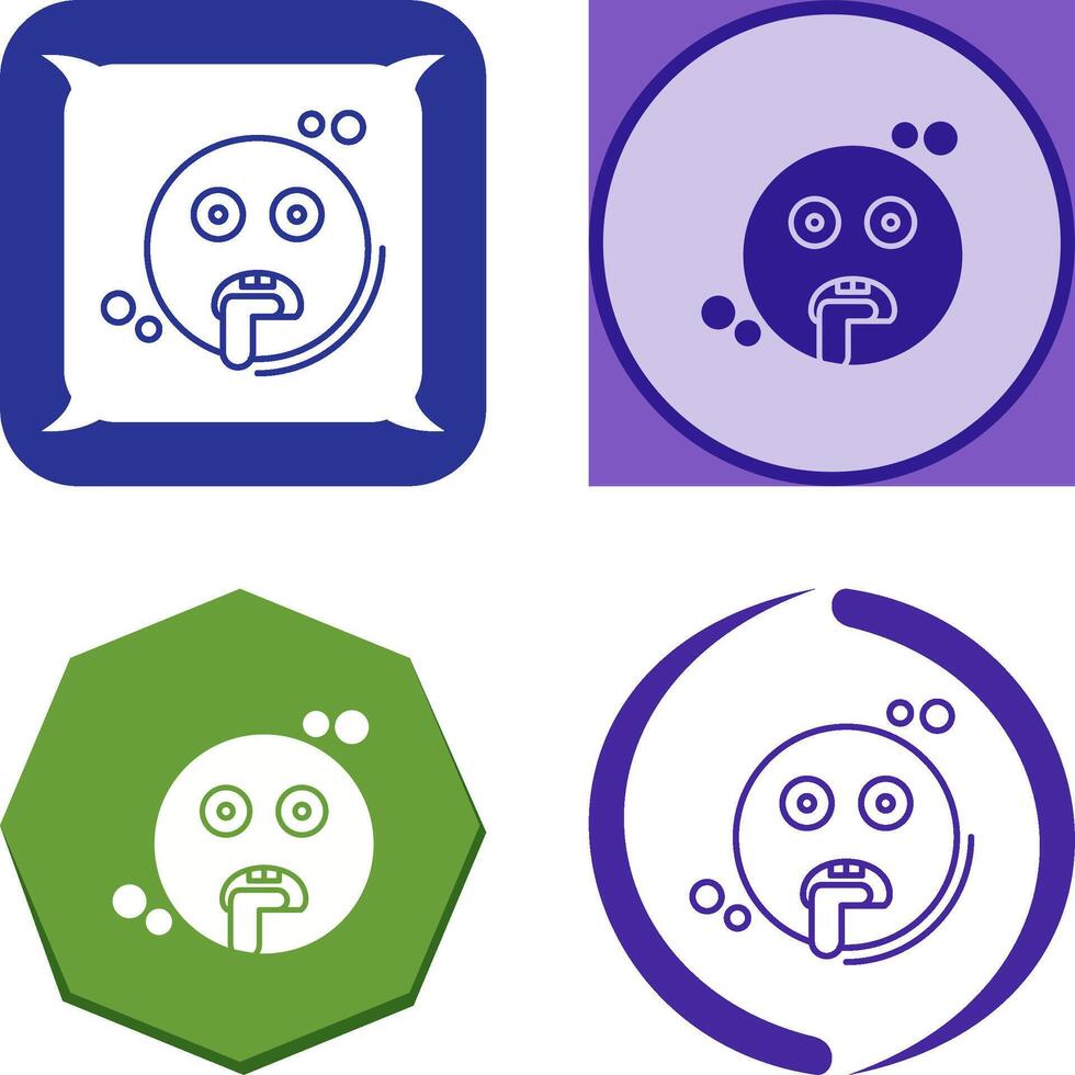 Drooling Icon Design vector