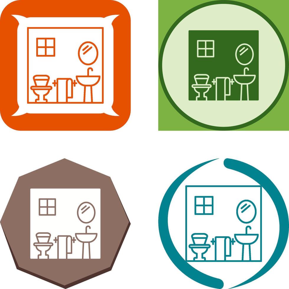 Bathroom Icon Design vector