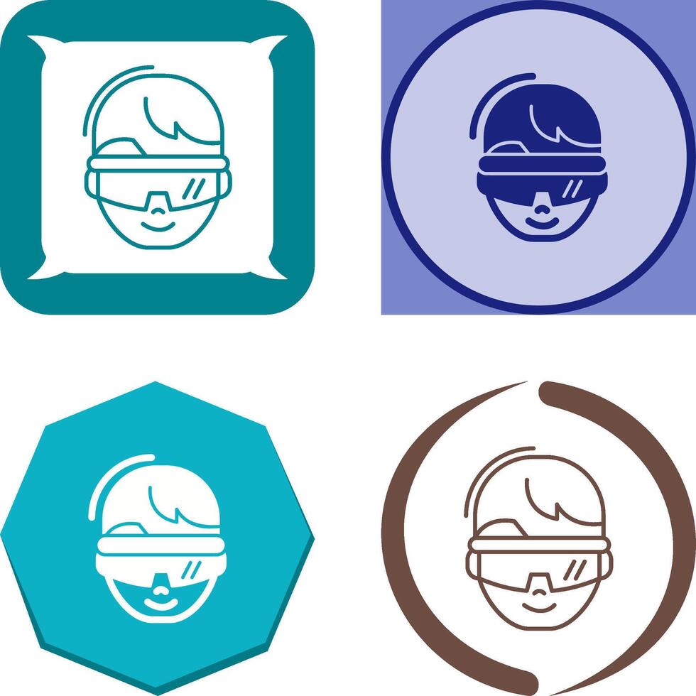 virtual Reality Glasses Icon Design vector