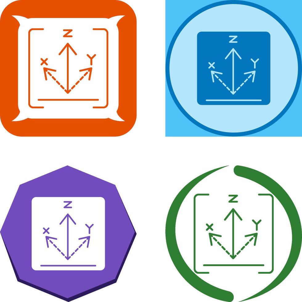 Axis Icon Design vector