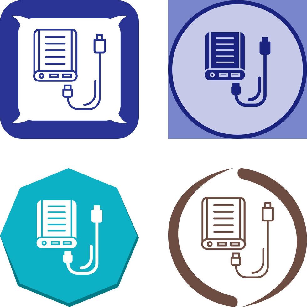 Power Bank Icon Design vector