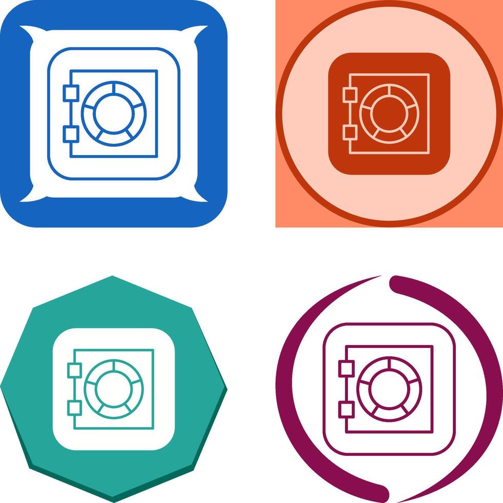 Safe Box Icon Design vector