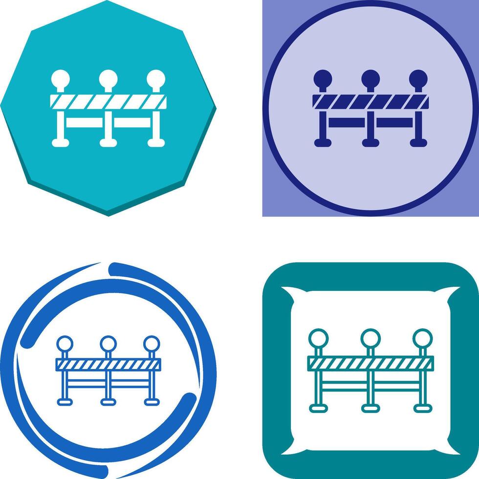 Roadblock Icon Design vector