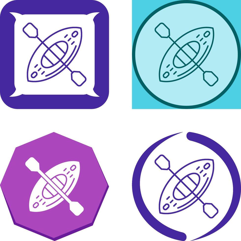 Kayak Icon Design vector