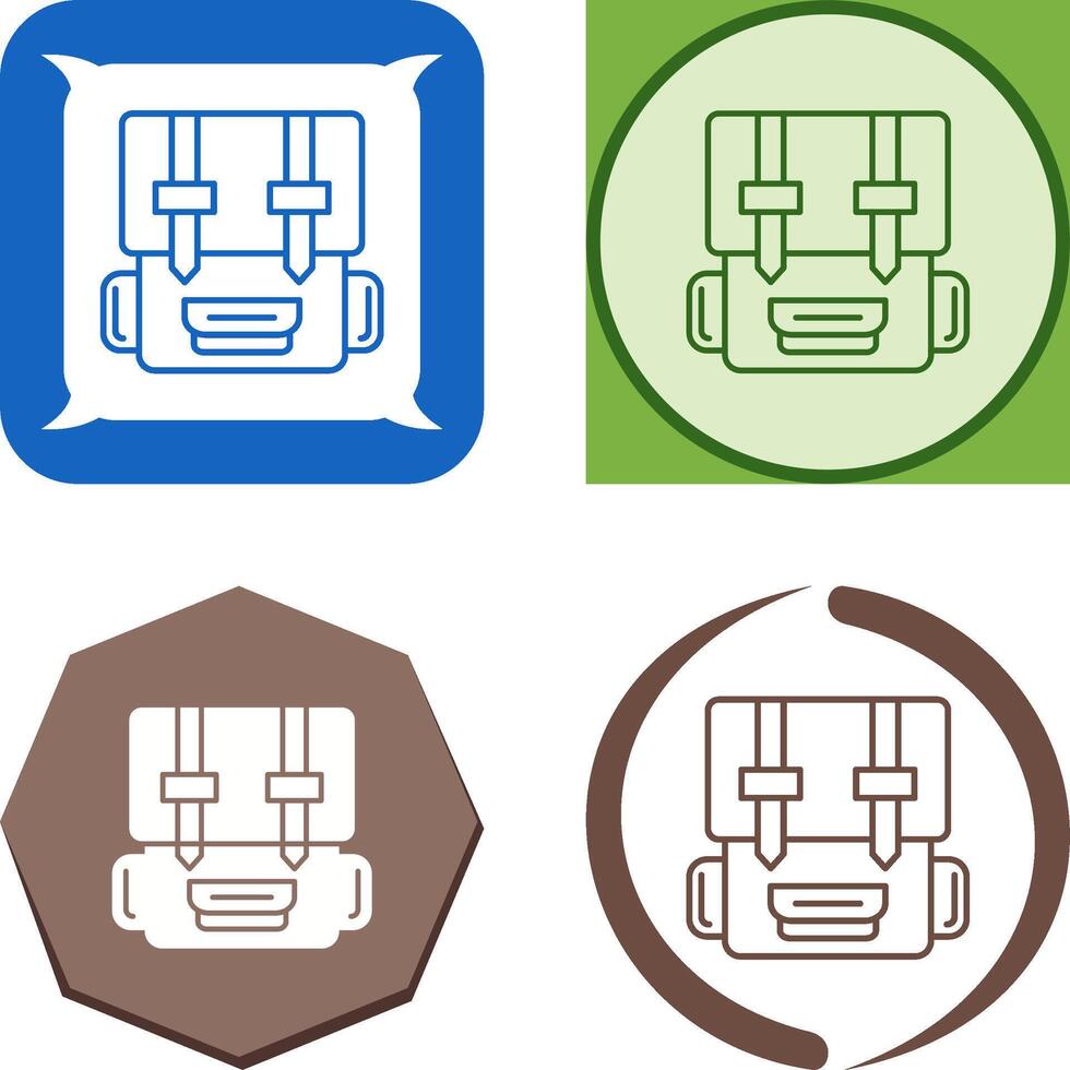 Backpack Icon Design vector