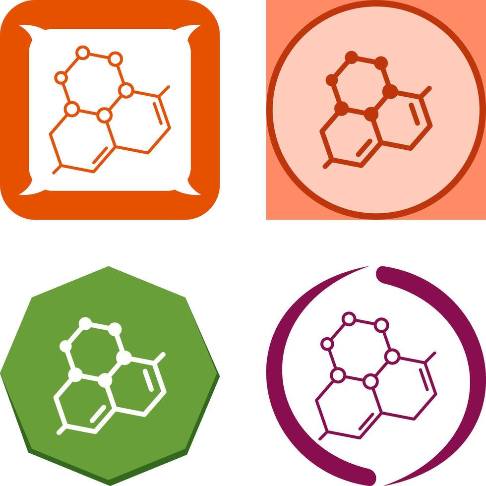 Molecule Icon Design vector