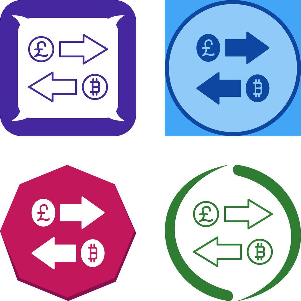 Exchange Icon Design vector