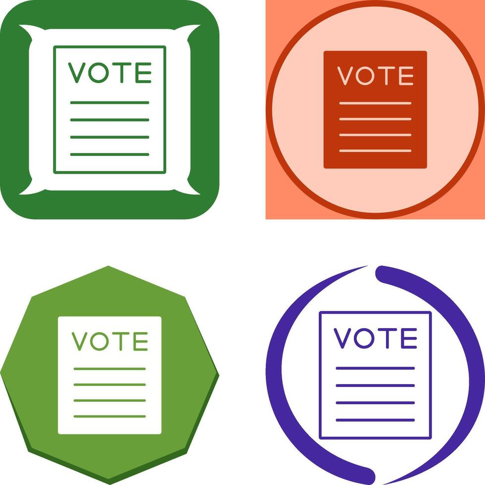 Vote Icon Design vector