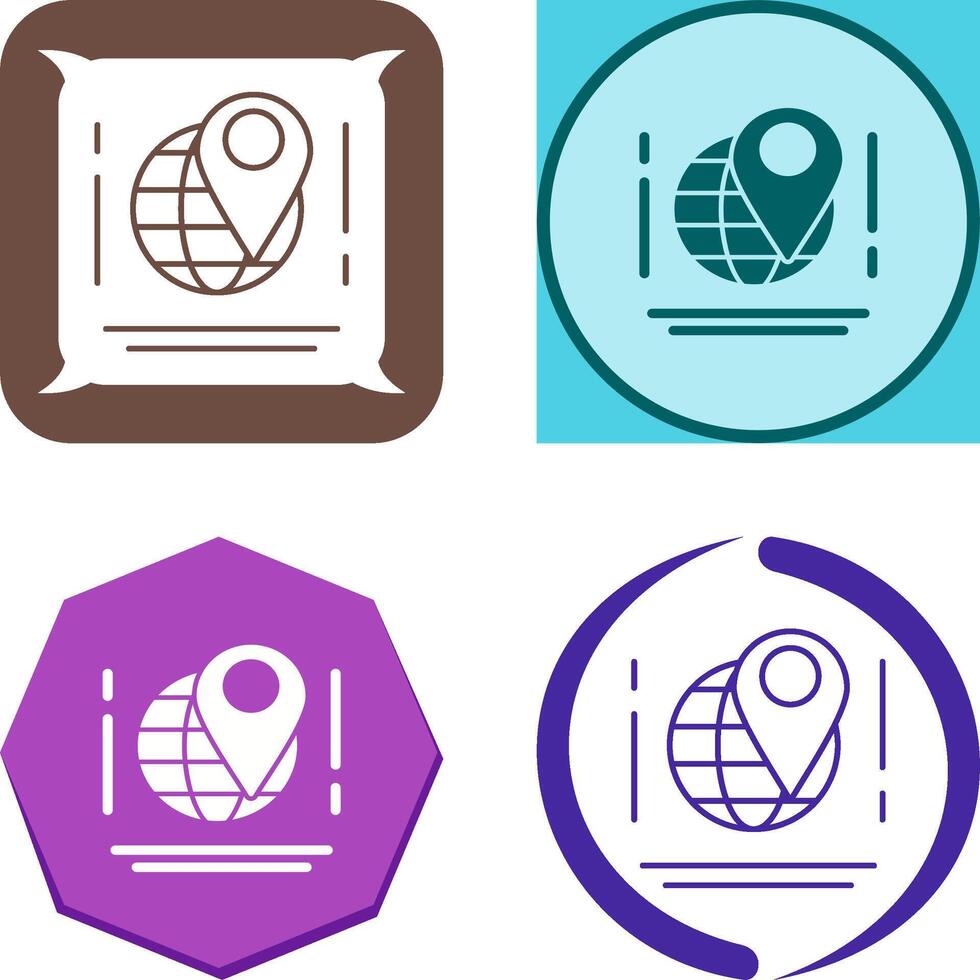 Map Icon Design vector