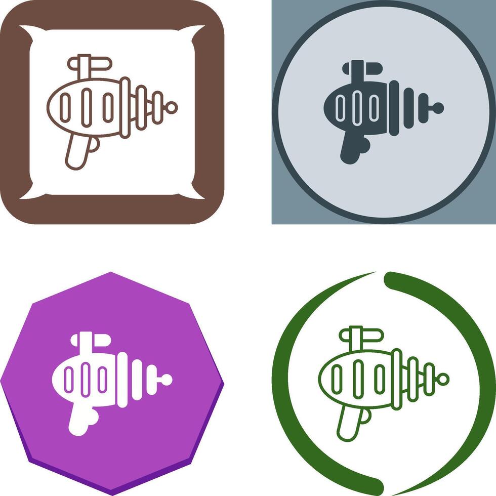 Laser Gun Icon Design vector