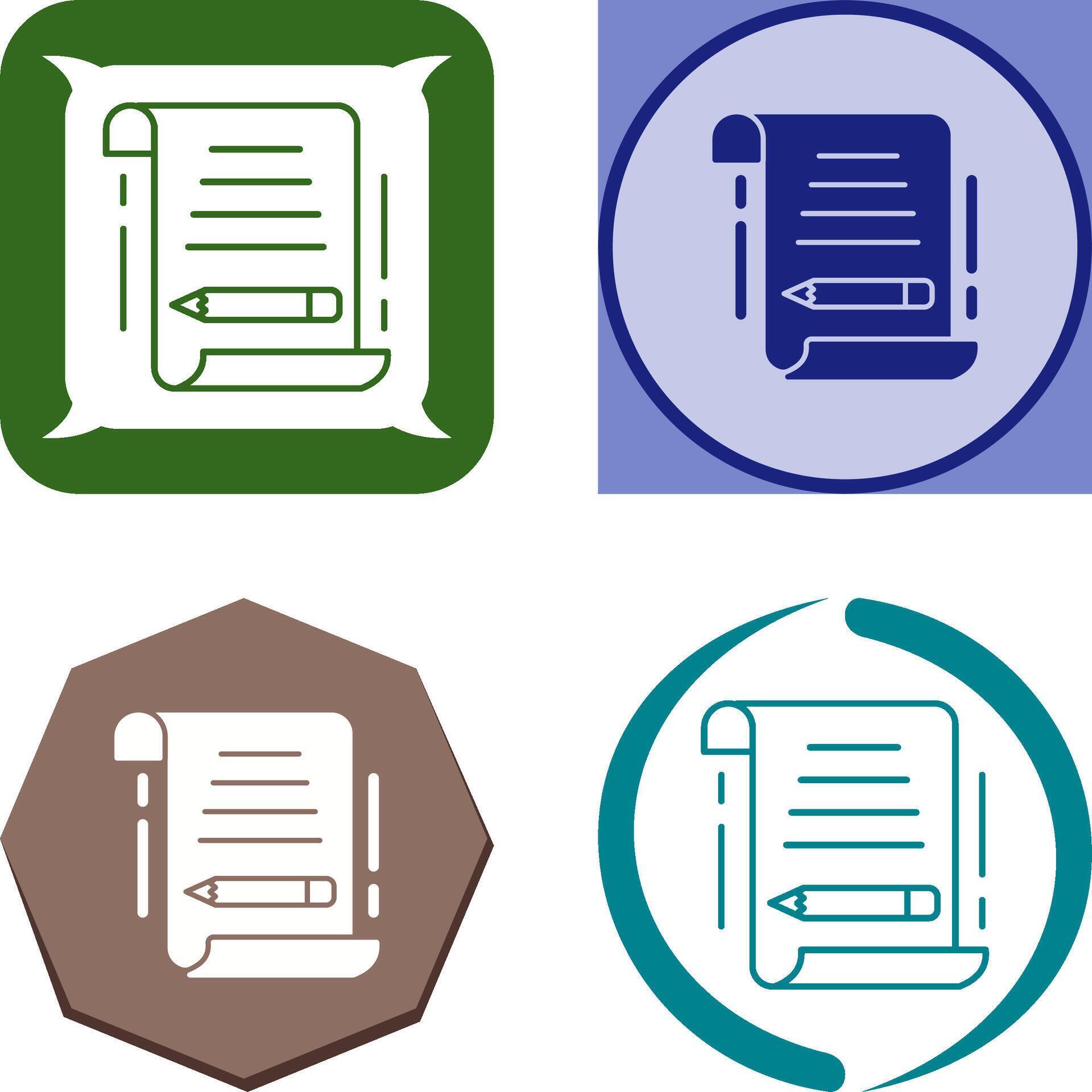 Write Icon Design 45574522 Vector Art at Vecteezy