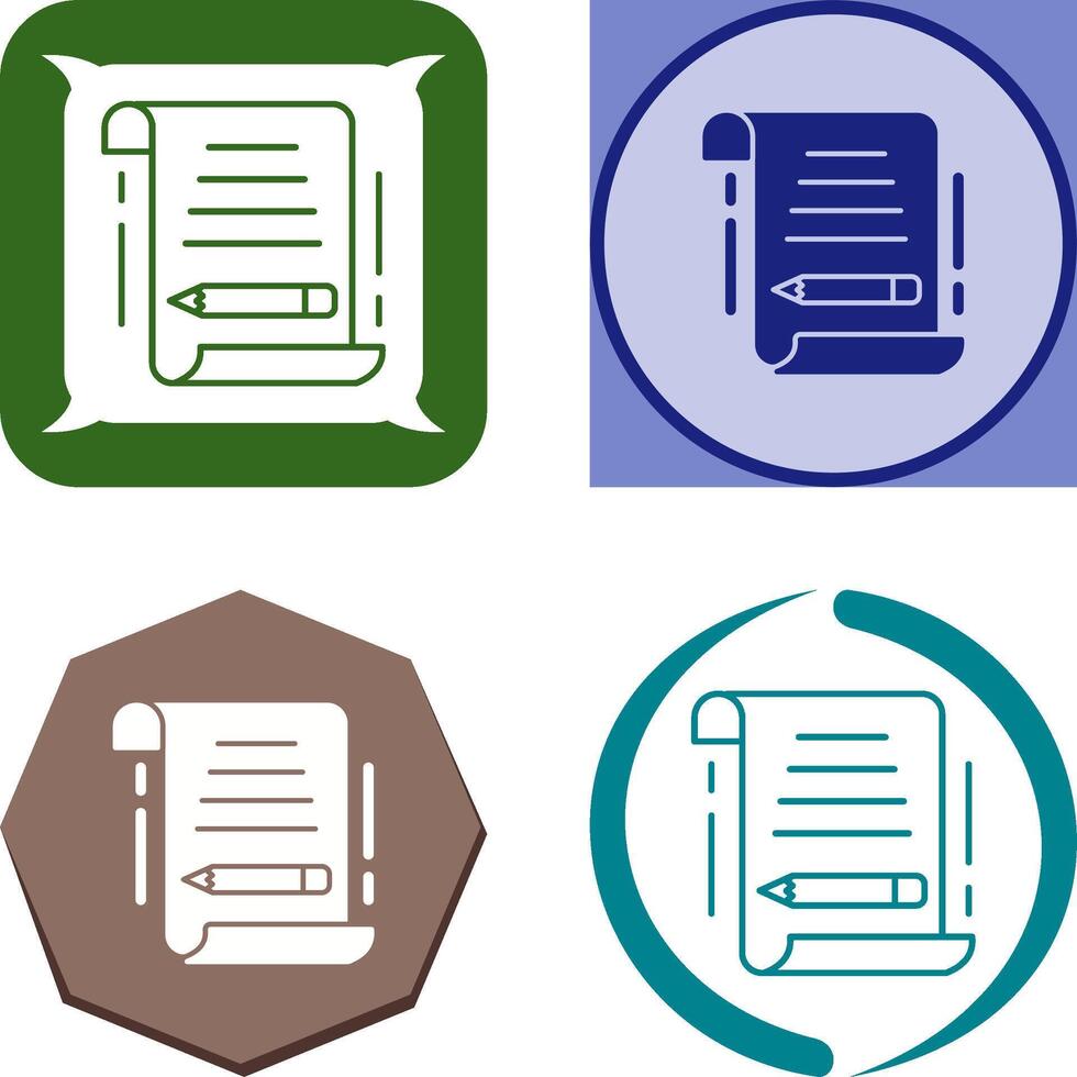 Write Icon Design vector