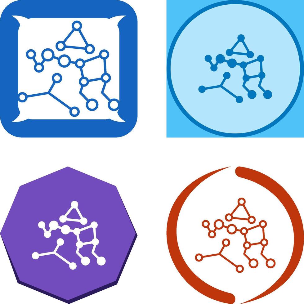 Ursa Major Icon Design vector