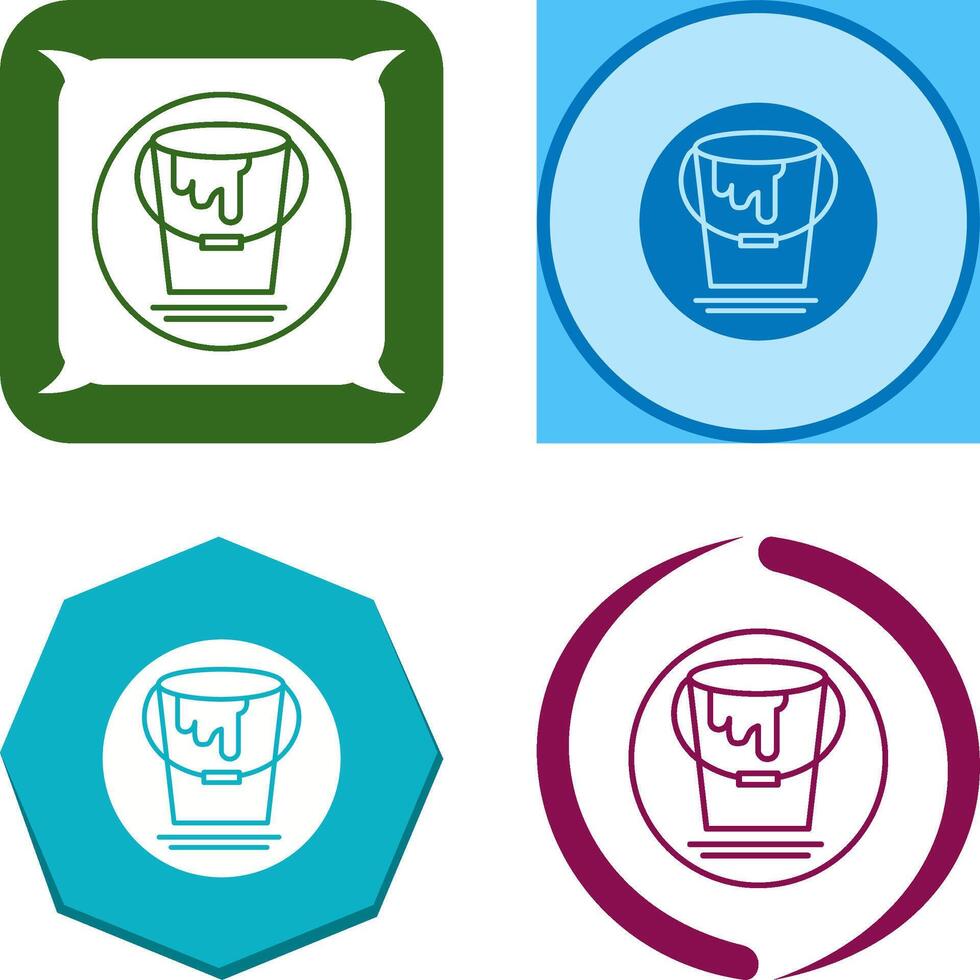 Paint Bucket Icon Design vector