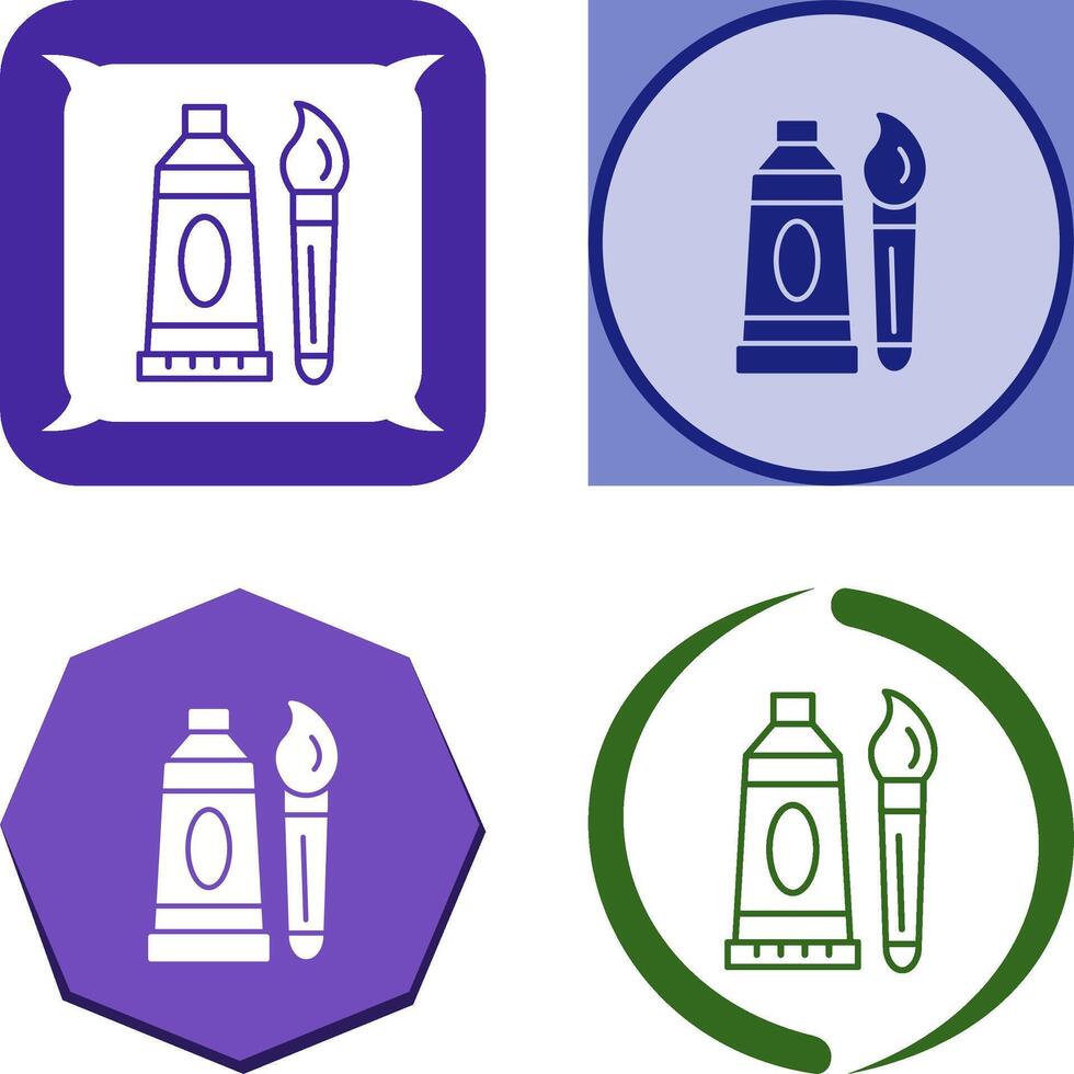 Oil Paint Icon Design vector