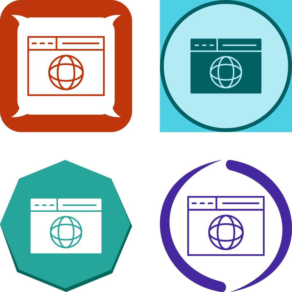 Web Page Icon Design vector