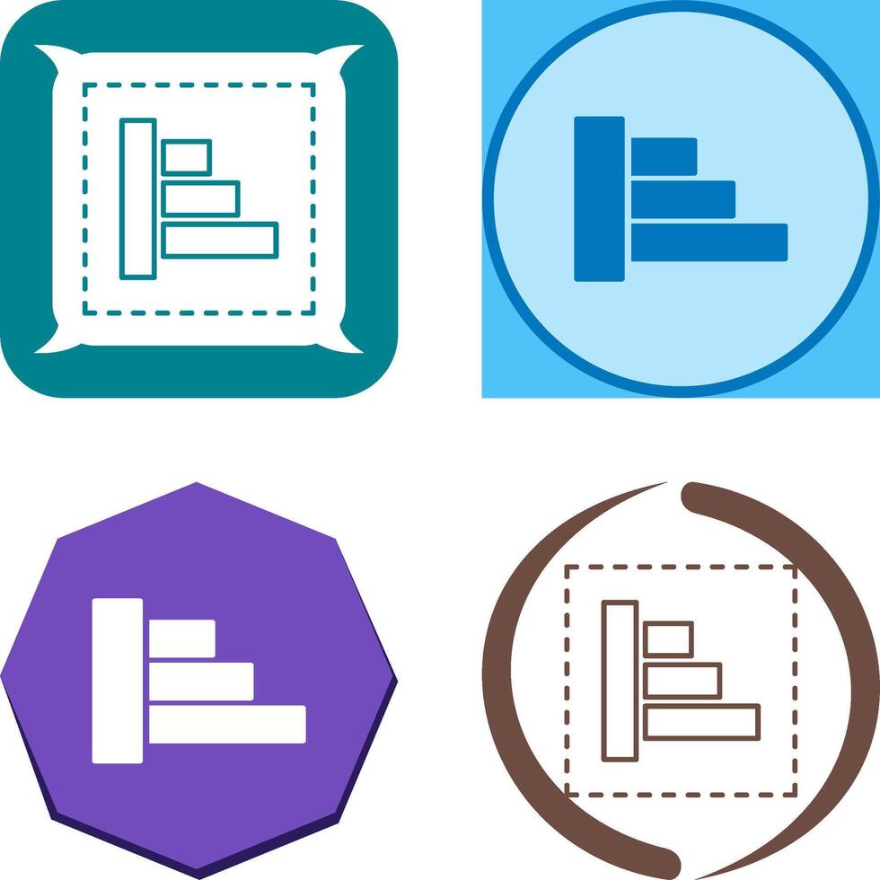Object Alignment Icon Design vector