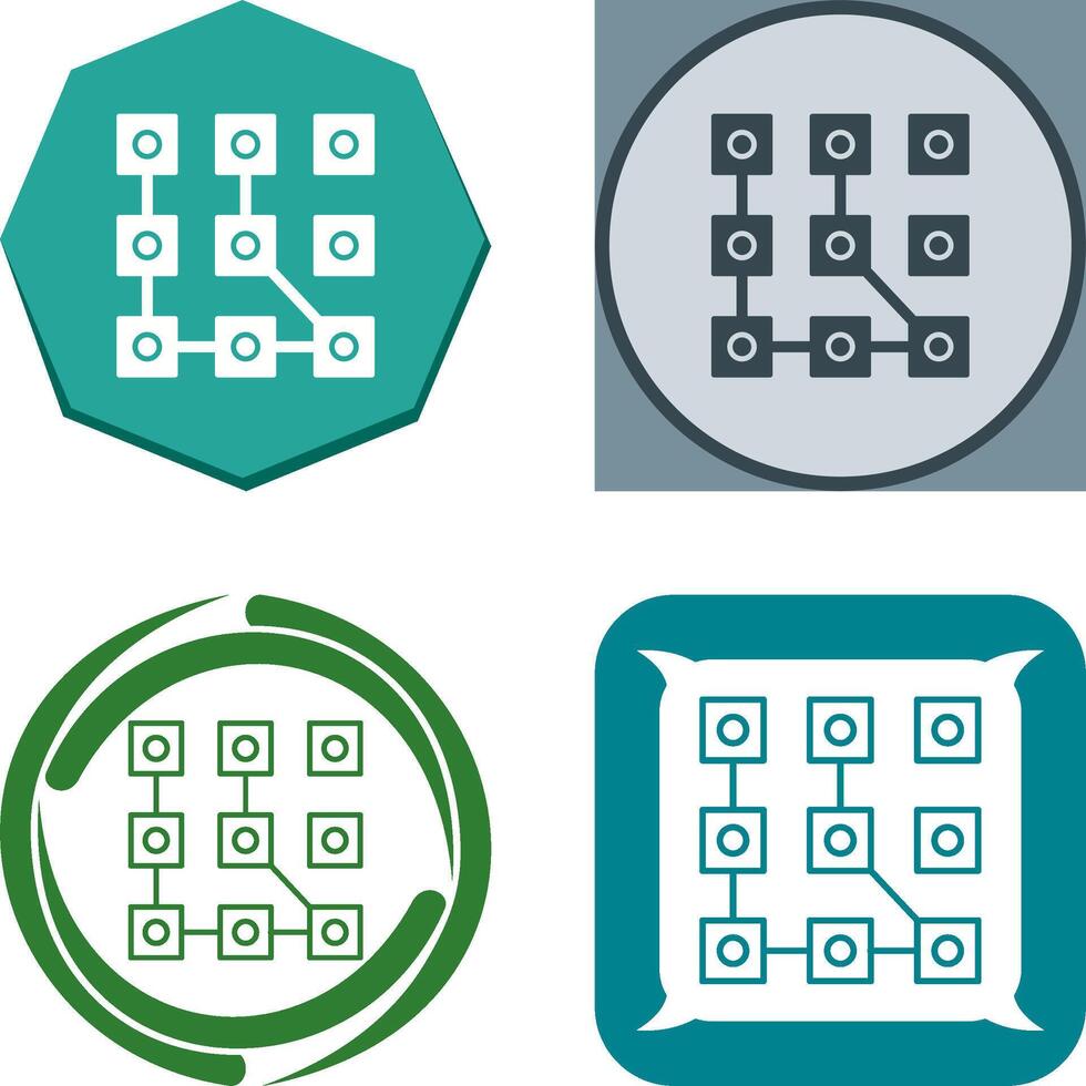 Pattern Icon Design vector