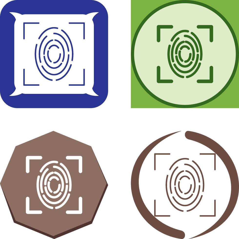Fingerprint Icon Design vector