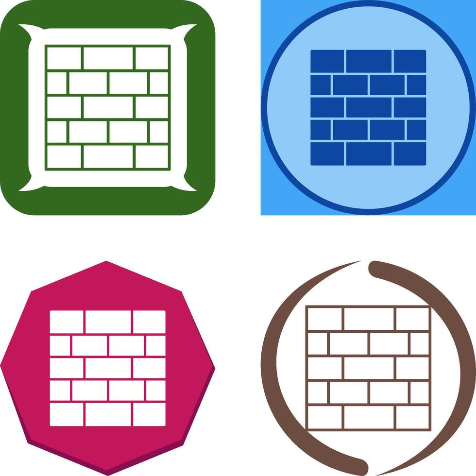 Wall Icon Design vector