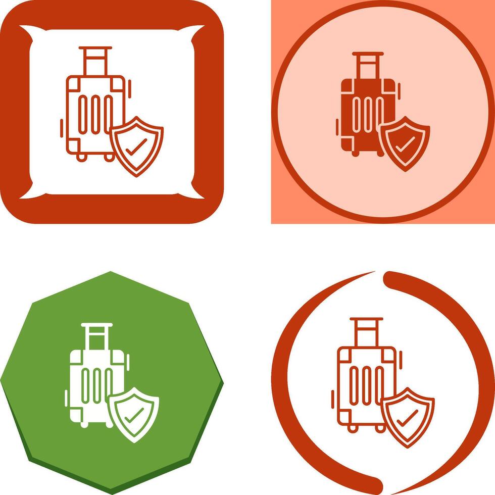 Travel Protection Icon Design vector