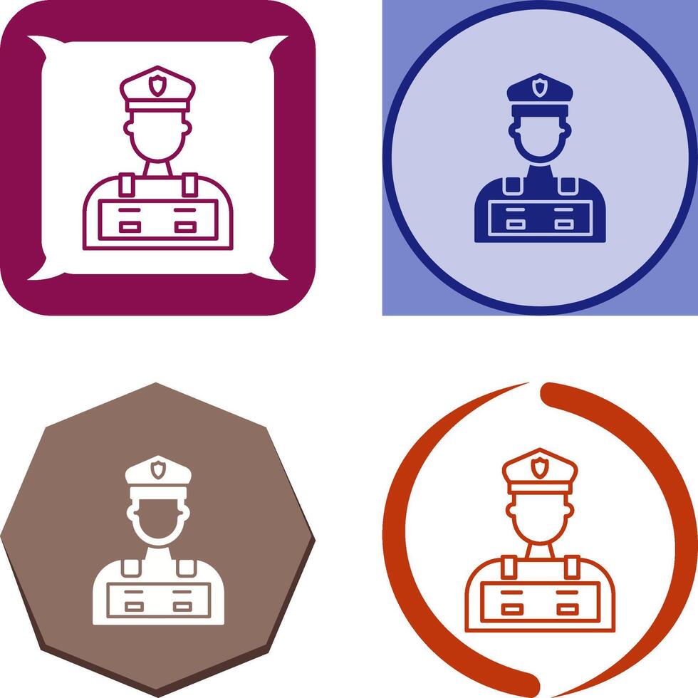 Police Man Icon Design vector