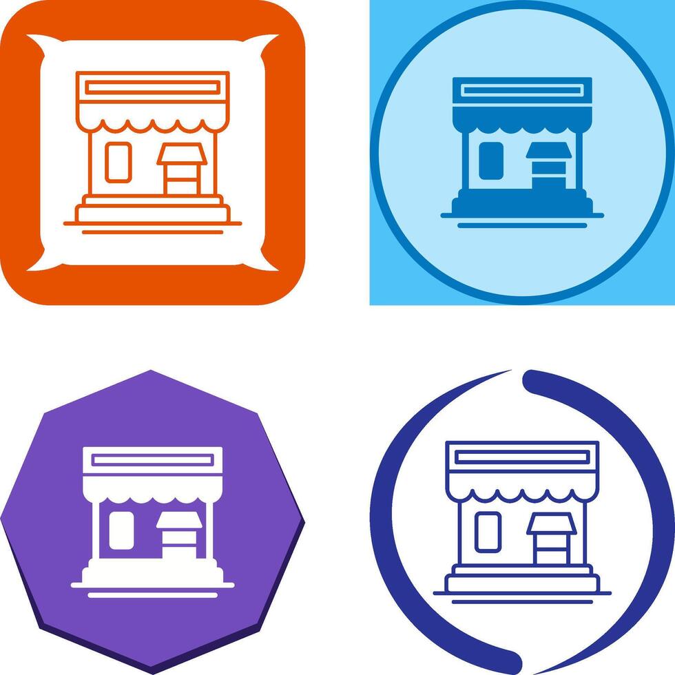 shop Icon Design vector