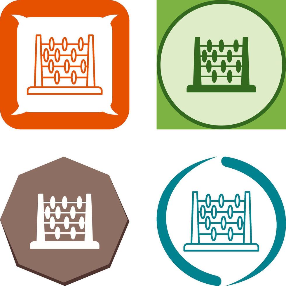 Abacus Icon Design vector