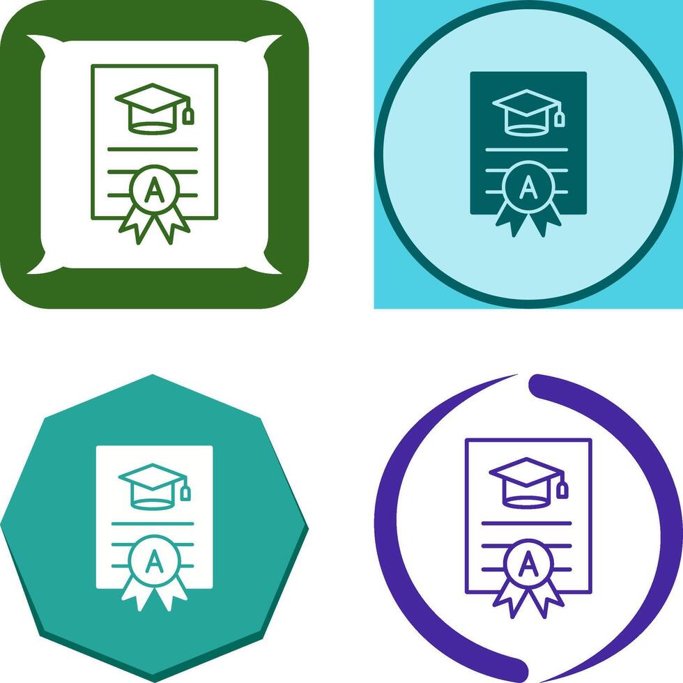 Report Card Icon Design vector