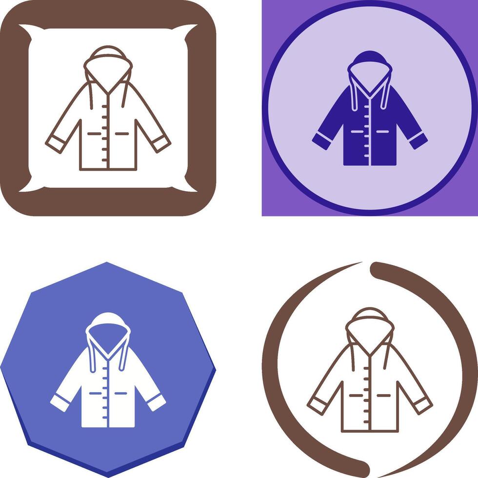 Raincoat Icon Design vector