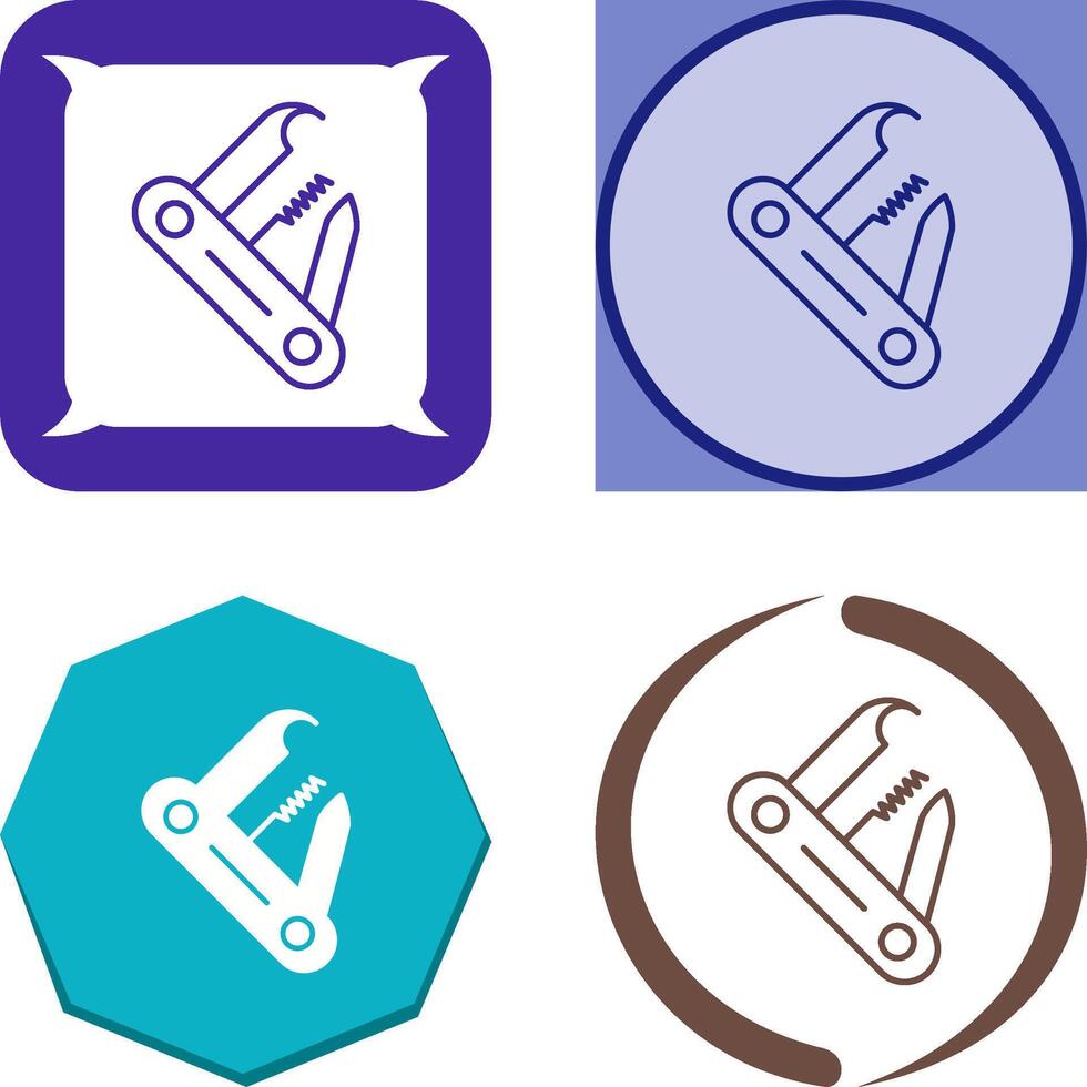 Swiss Army Knife Icon Design vector