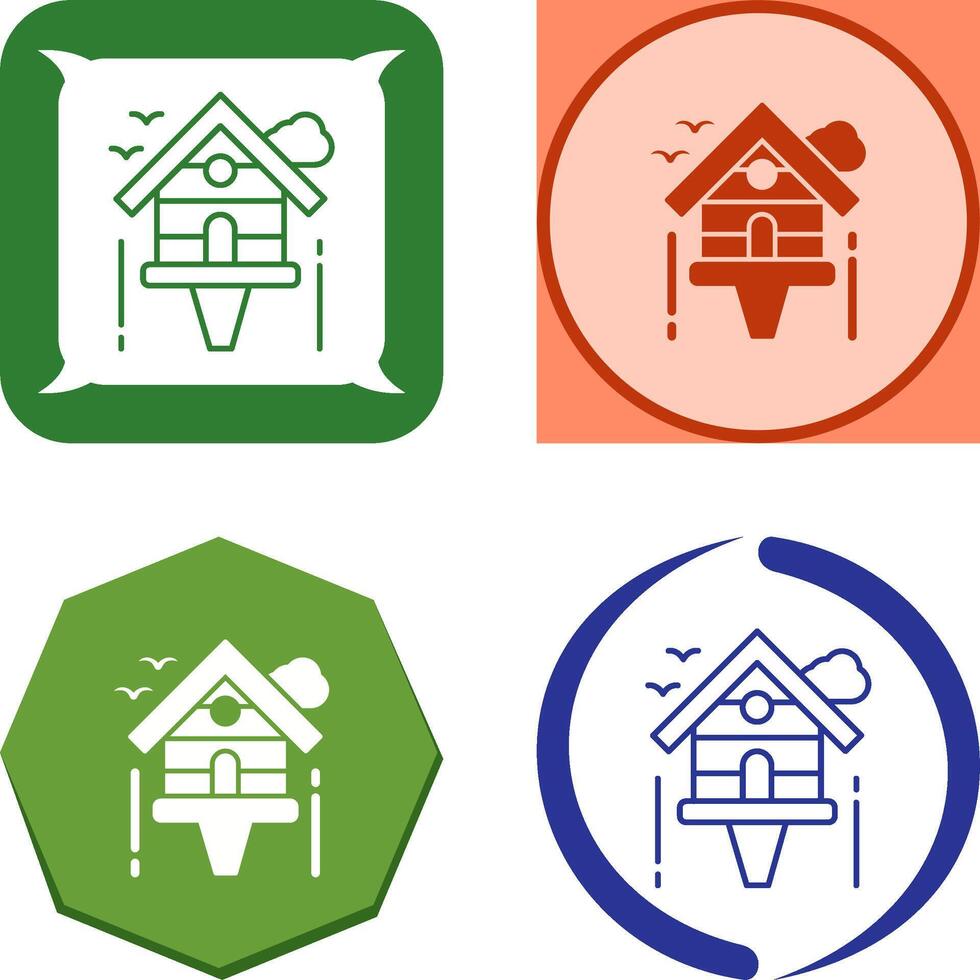 Birdhouse Icon Design vector