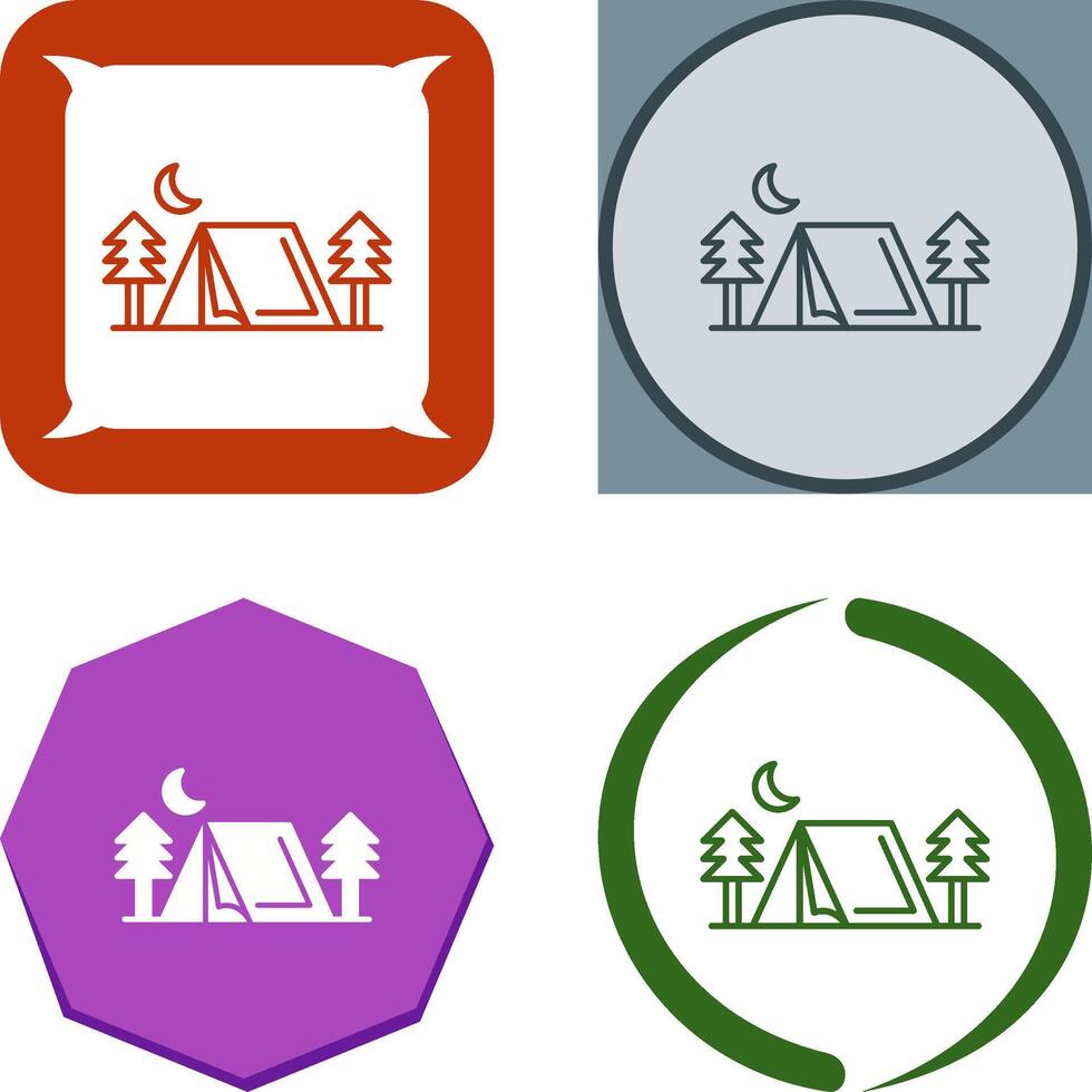 Tent Icon Design vector