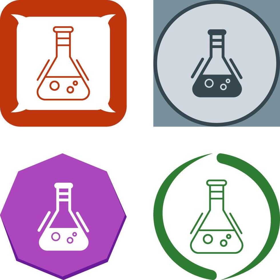 Flask Icon Design vector