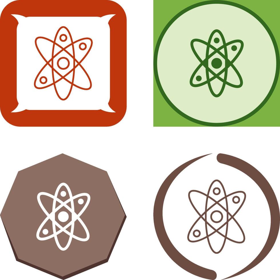 Atom Icon Design vector
