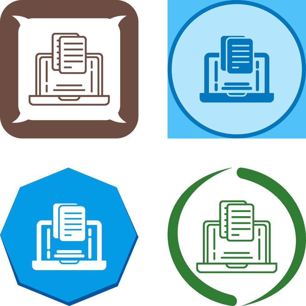 Document Icon Design vector